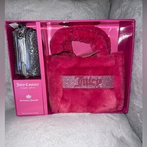 Juicy Couture tote purse gift set *BARBIE PINK *FREE LOVE*